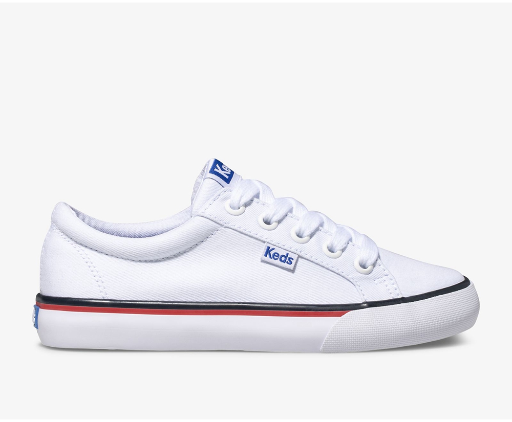 Keds Kids Sneakers White - Jump Kick Canvas - 790ZTIXVN